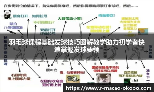 羽毛球课程基础发球技巧图解教学助力初学者快速掌握发球要领